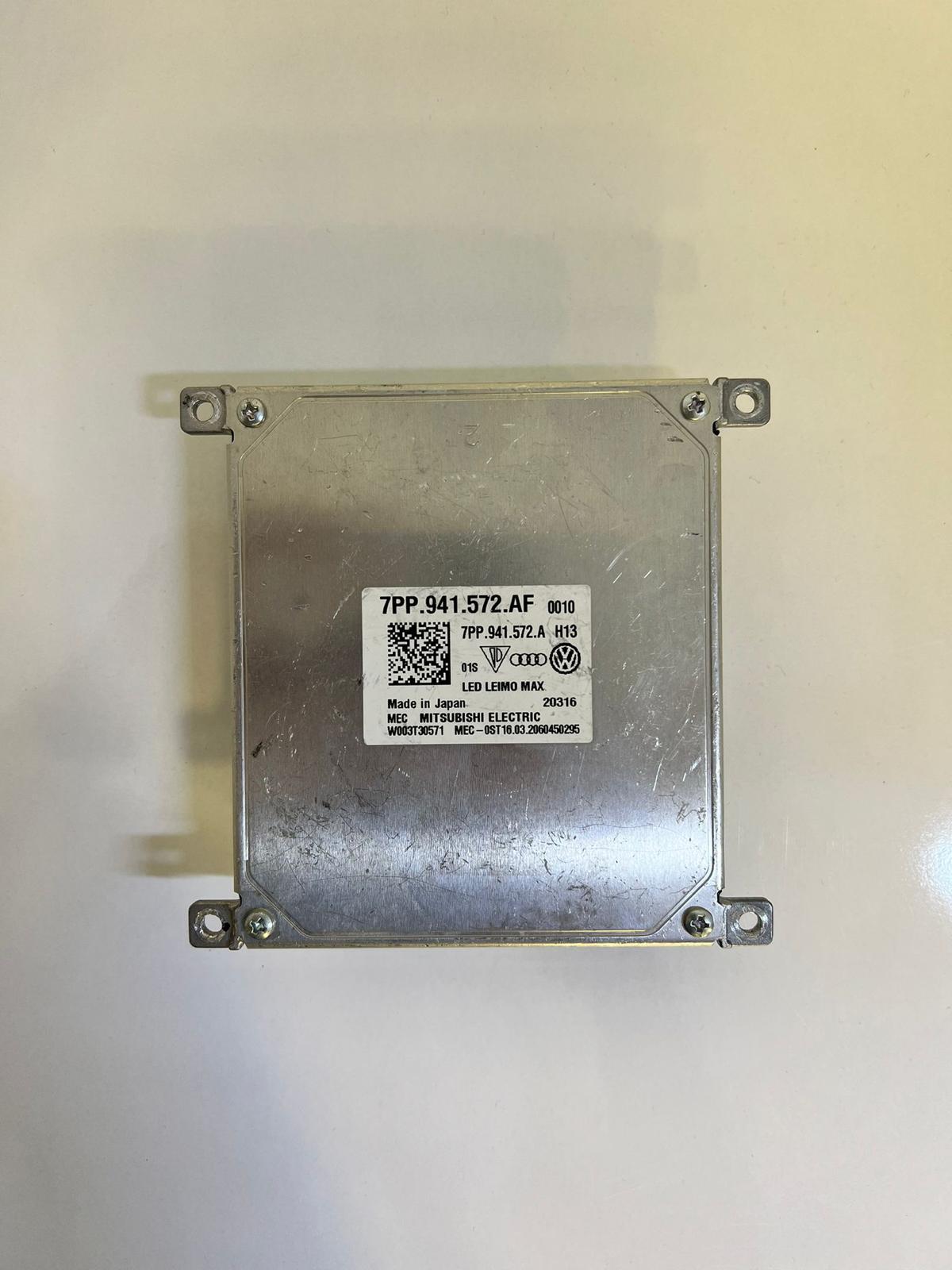 Audi A3 Q2 Q5 RS3 LED Far Beyni – Parça No: 7PP941572A / 7PP941572AF. Orijinal LED far kontrol modülü.
