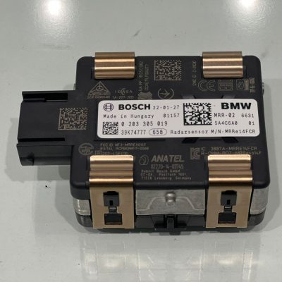 BMW X5 – X6 radar sensör beyni – Parça No: 0203305019. Orijinal radar kontrol ünitesi.