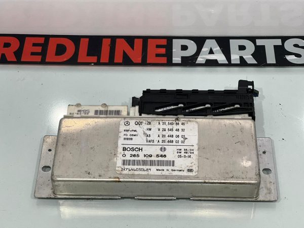 Mercedes E W211 ESP Kontrol Beyni – Parça No: A2115406645, aracın elektronik stabilite kontrol sistemine uygun orijinal yedek parça.