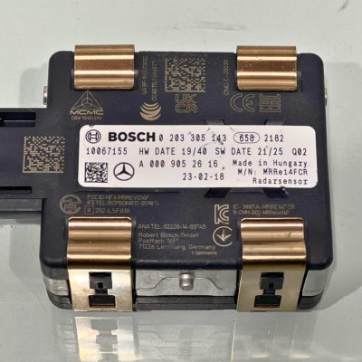 Mercedes W177 Ön Radar Beyni – Parça No: A0009052616 / 0009052616 / 0203305143. Orijinal ön radar sensör beyini yedek parçası.